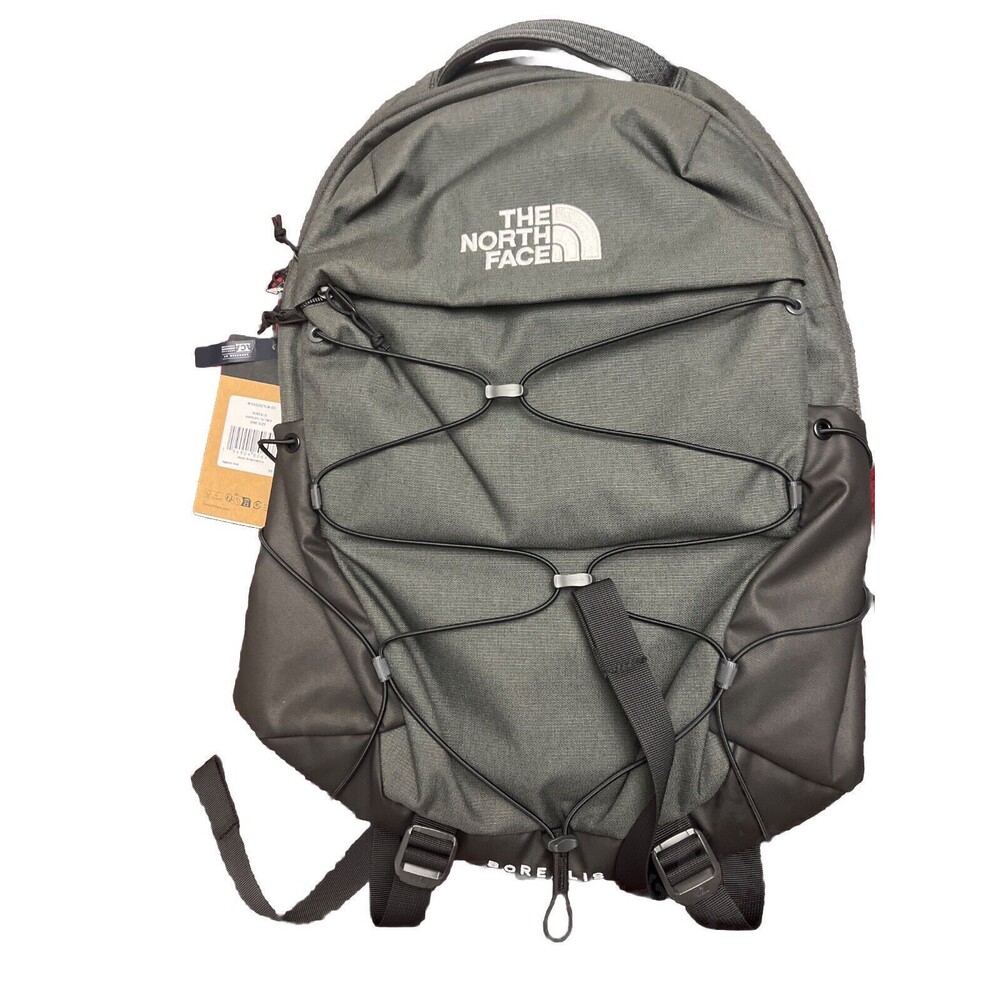 The North Face Borealis Laptop Backpack Asphalt Grey Light Heather/TNF Black New - Picture 4 of 8